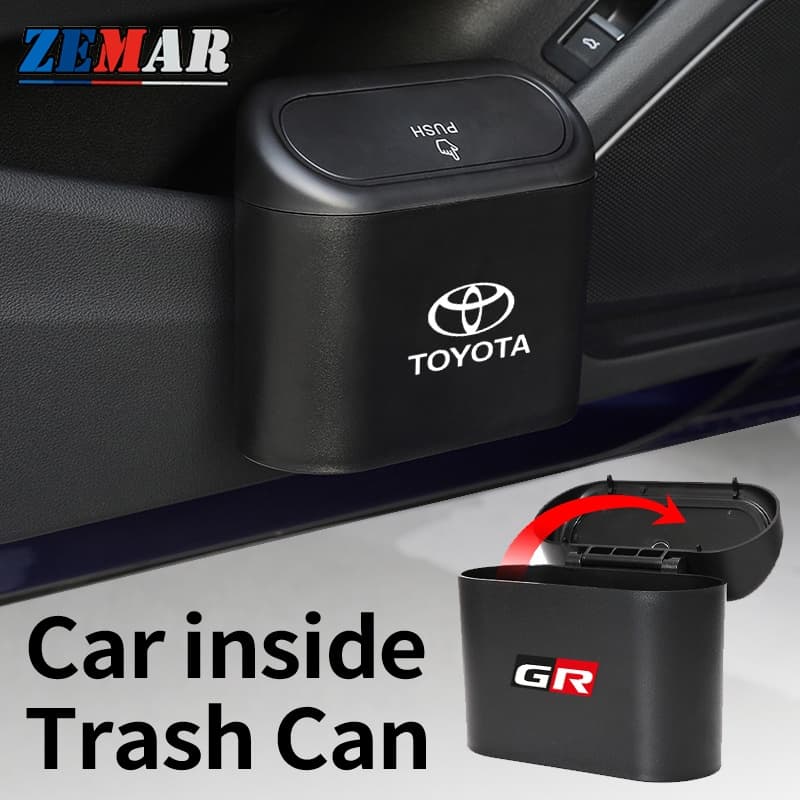 Lata De Lixo Para Carro Toyota Suspensa Caixa Multifuncional Cobertura De Pequena Corolla Cross Hilux Yaris Etios RAV4 Bandeirante