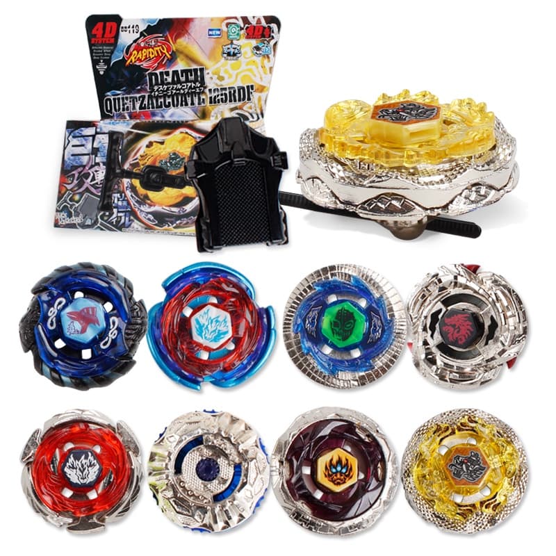 Metal Fusion Spinning Tops Galaxy Fury 4D System Com Conjunto De Brinquedos Lançadores Para Crianças