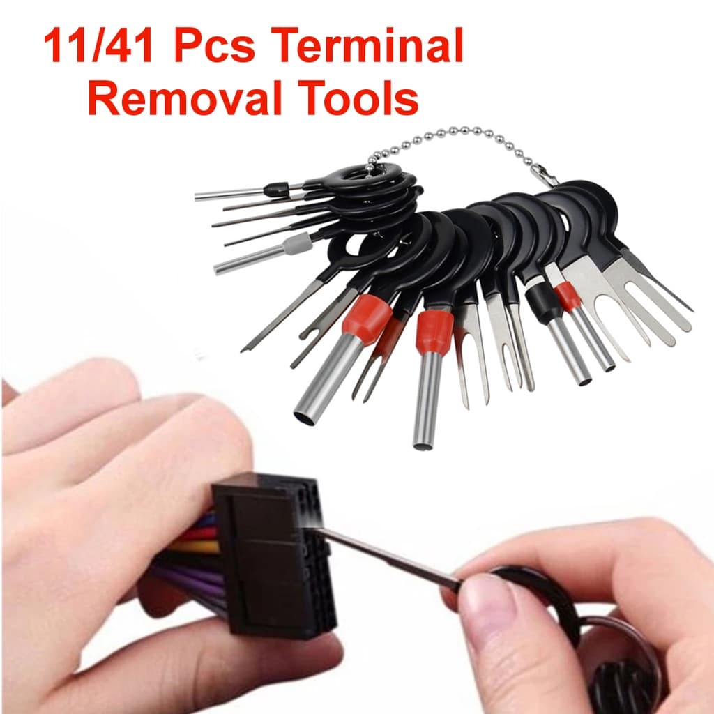 11/41pcs Terminal De Fio Para Carro Conector Extrator De Remoção De Agulha Conectores
