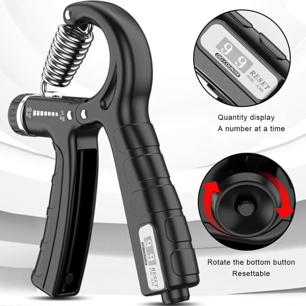 Hand Grip Ajustável Fortalecedor Mão Fisioterapia Antebraços com cotador