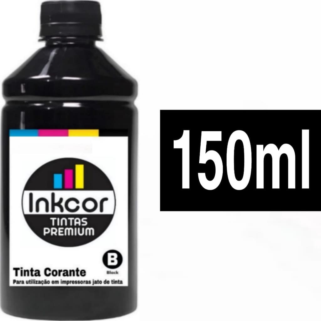 Tinta Recarga Cartucho Preto 667 664 662 Compatível Impressora HP 2776 2700 2600 Contém 150ml