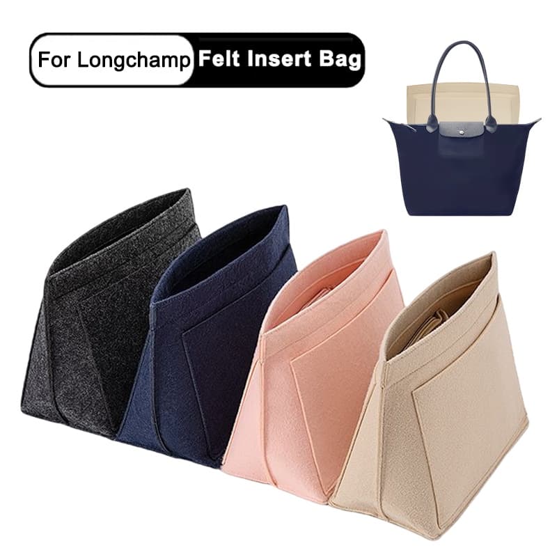 EverToner Bolsa De Feltro Organizador De Inserção Para Longchamp LE PLIAGE Shopper Saco Feminino Interior Shaper Sacolas