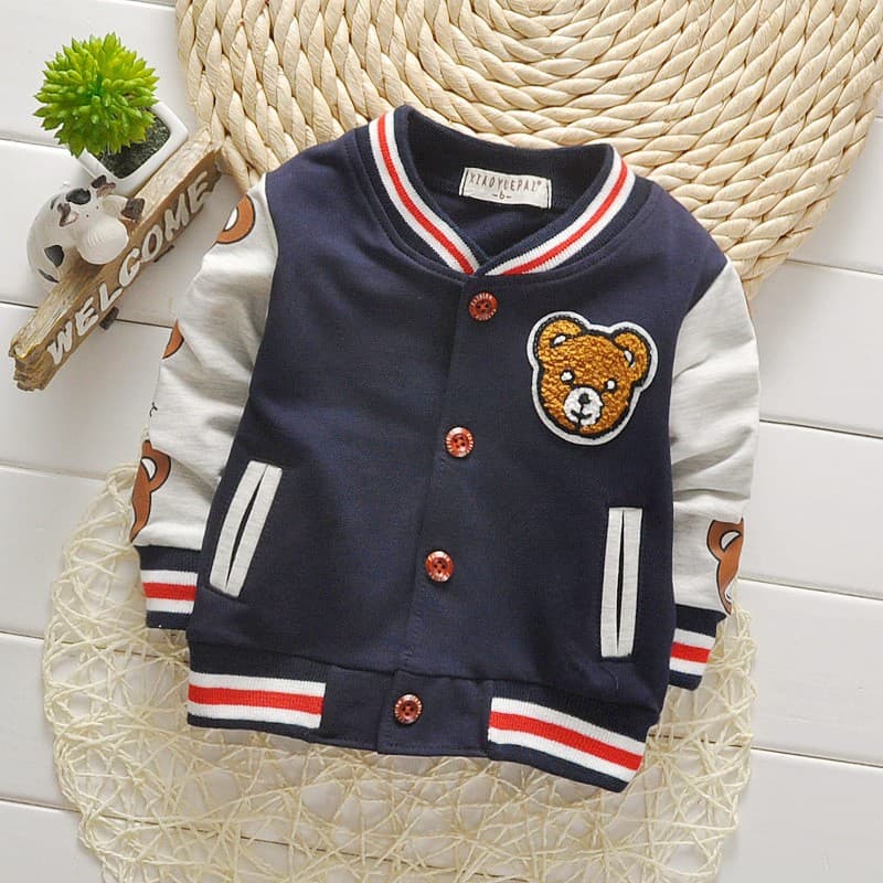 Primavera Outono Baby Outwear Boys Casaco Infantil Meninas Roupas De Beisebol Blusa De Marca Toddler