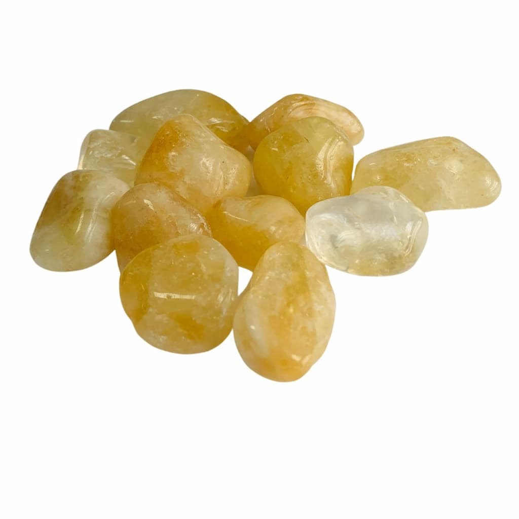 Pedra Citrino Natural Rolada 200g Extra