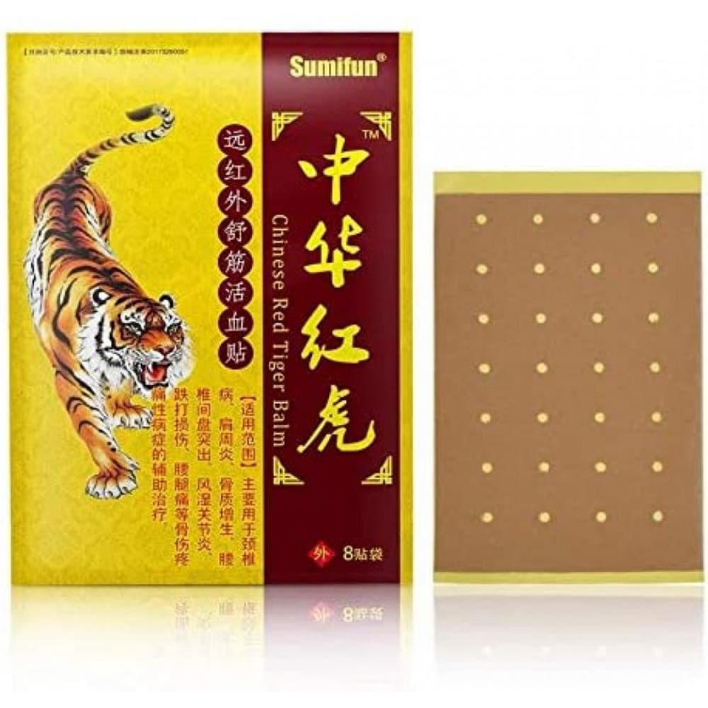 Chinês Tigre Vermelho Bálsamo Pescoço Ombro E Perna Artrite Alívio Da Dor Gessos Patches