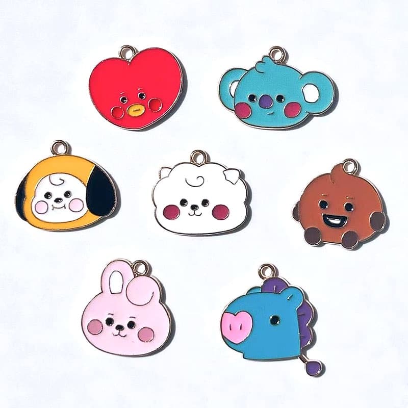 Pingente De Cartoon De Óleo De Liga Gotejamento Charme De Amor Coelho Colar De Cavalo De Ovelha