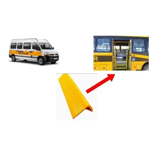 KIT 3 CANTONEIRA DEGRAU ESCADA PORTA ONIBUS VAN 1MT