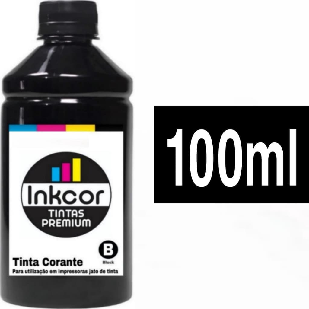 Tinta Recarga Cartucho Preto 667 664 662 Compatível Impressora HP 2776 2700 2600 Contém 100ml