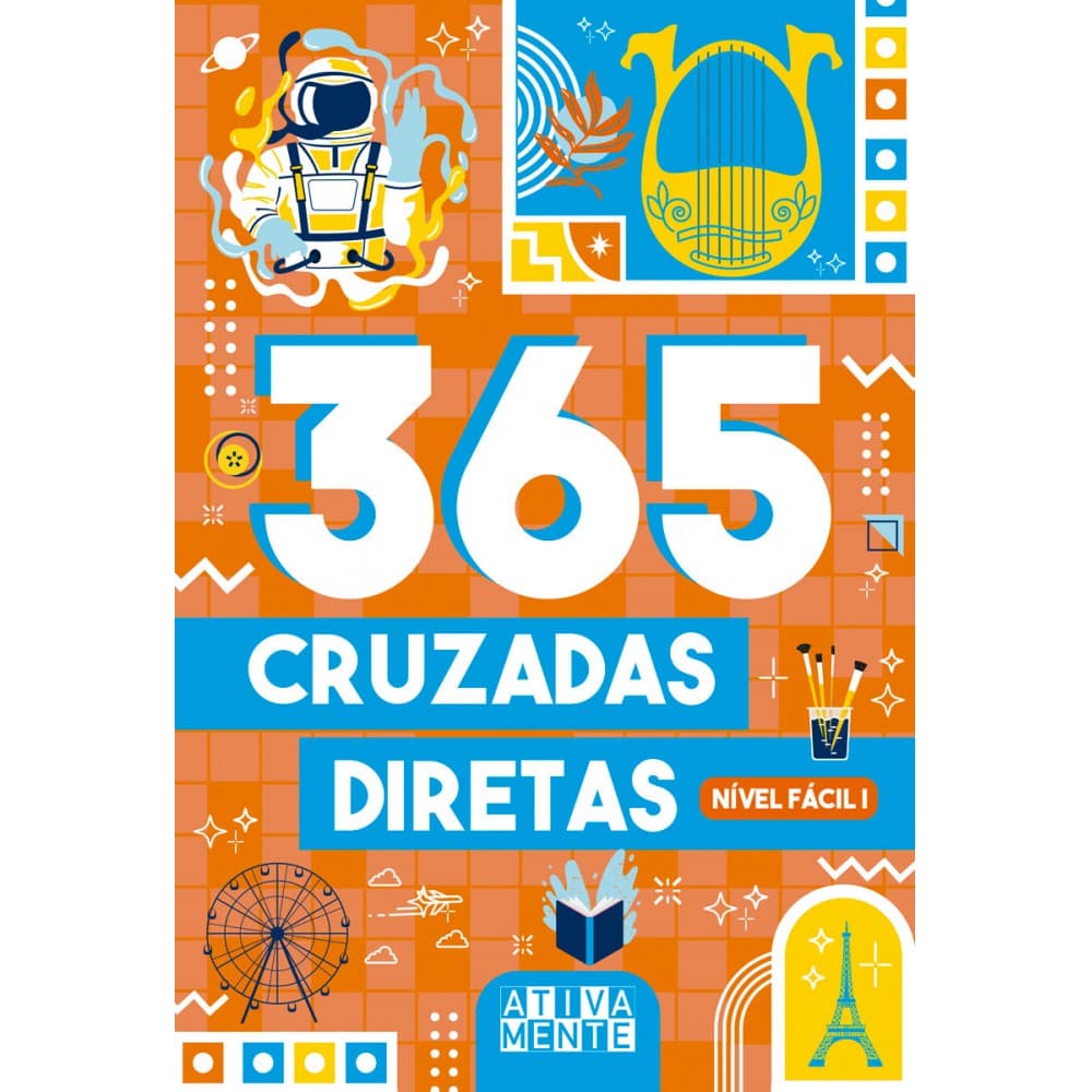Livro 365 cruzadas diretas  - nível fácil I