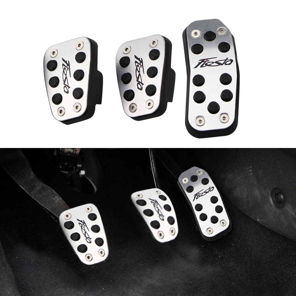 Pedais De Liga De Alumínio Para Carros Ford New Fiesta MK7 2009-2020 Acessórios Da Tampa Do Pedal Embreagem Acelerador