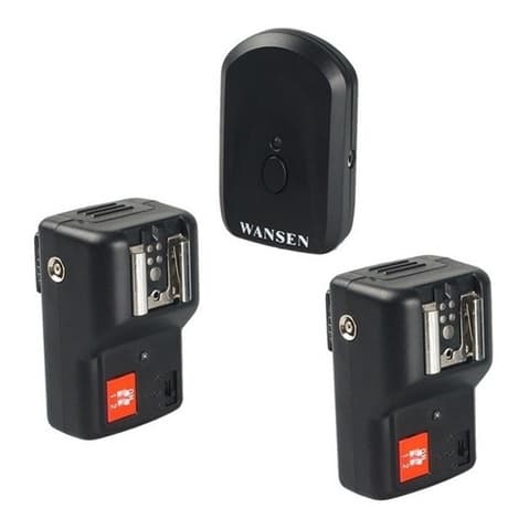 Rádio Flash Pt-04gy Transmissor E 2 Receptores 4 Canais