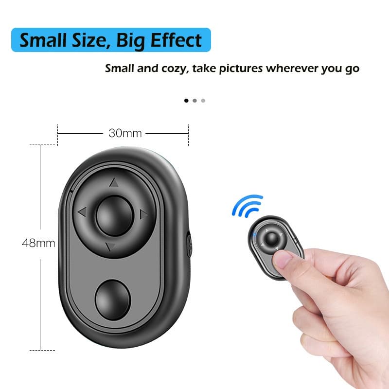 Mobilife Controle Obturador Remoto Bluetooth Sem Fio Disparador de Fotos Câmera Celular Selfie para Celular Android e Iphone Câmera Remota TikTok Ebook APPs