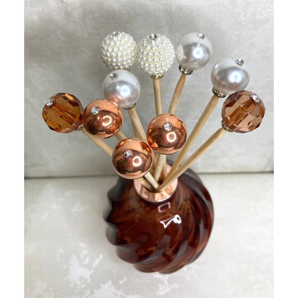 Kit com 10 varetas decoradas para Difusor  de Ambiente 20cm