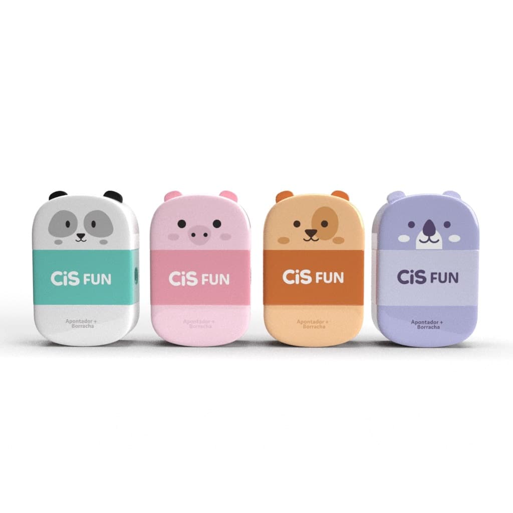 Apontador Escolar Com Depósito Criatic Fun Cis