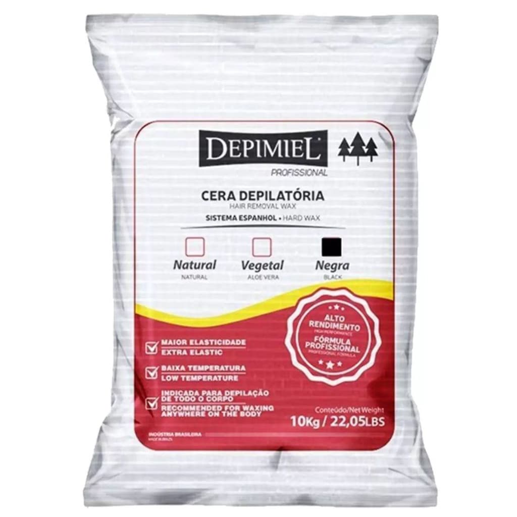 Cera Depilatória Negra Sistema Espanhol 10kg - Depimiel