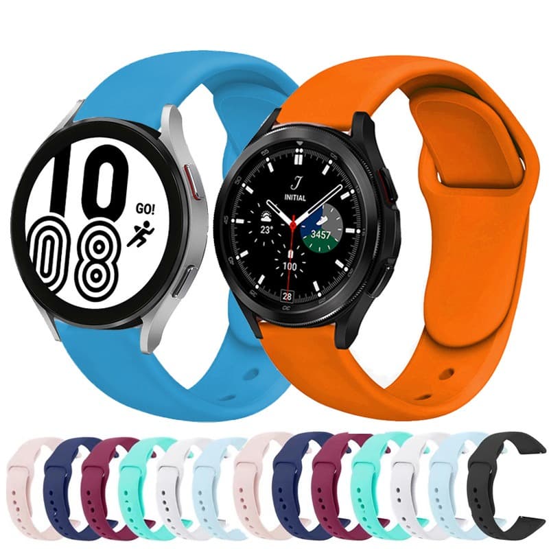 Pulseira Silicone Smartwatch 20mm 22mm Compativel Relogio Watch3 41/45 Active2 Amazfit Bip GTR42/47mm GTS GTR3PRO