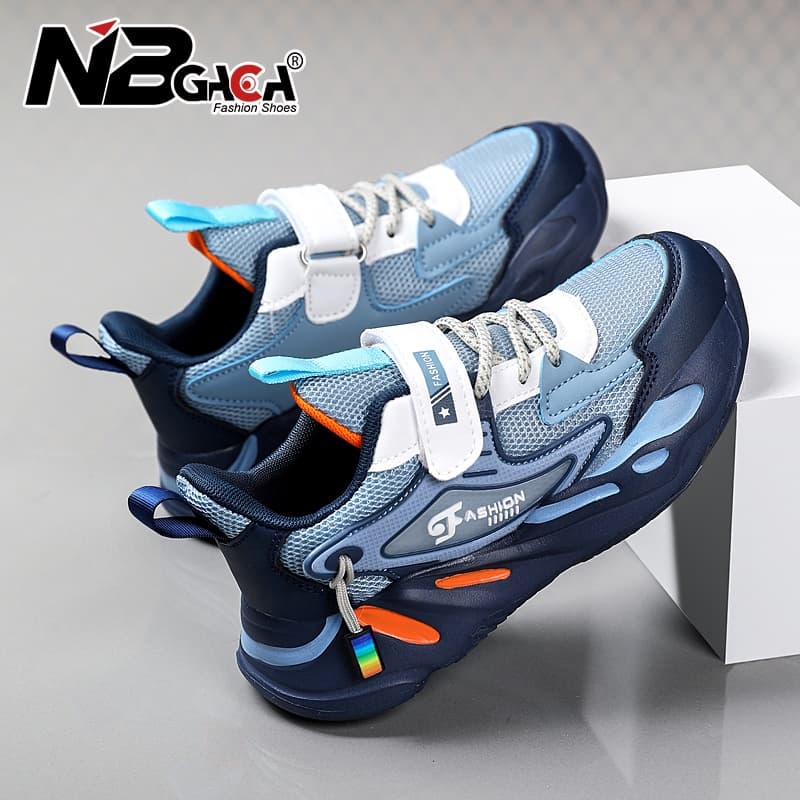 Fashion Kids Sneakers Tênis De Malha Dupla Respirável Para Meninos De 5-18 Anos De Idade Corrida Esportiva Leve Crianças