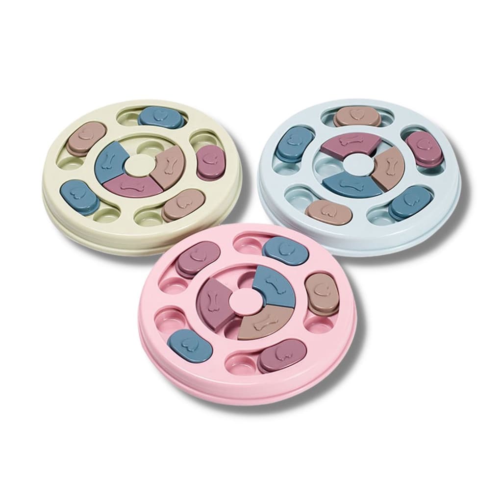 Brinquedo Comedouro Interativo Lento para Cachorro Pet Jogo Divertido Anti-Stress Porta Petisco