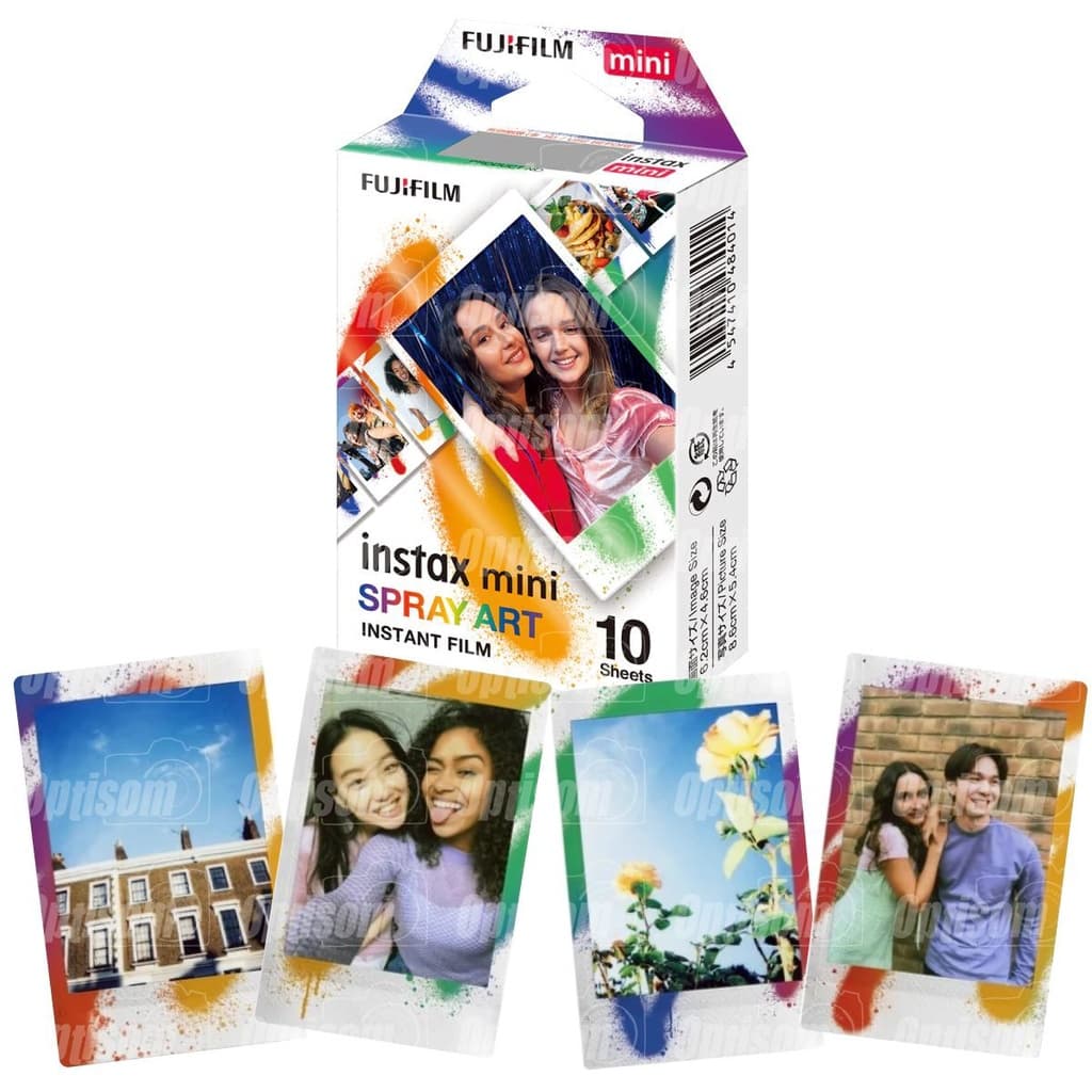 Filme Fotográfico Fujifilm Spray Art Colorido Para Instax Mini - 10 Fotos