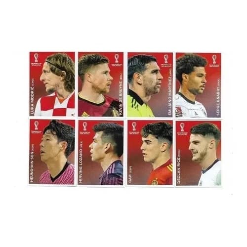 Kit 8 Figurinhas Copa Do Mundo Qatar 2022 Coca Cola