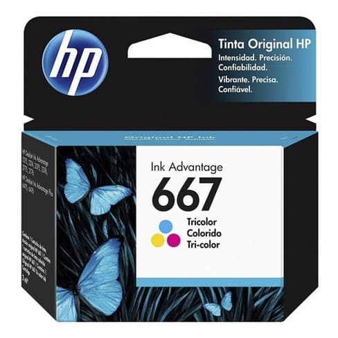 Cartucho Hp 667 Colorido Original 3ym78ab - 2376 2774 2775 2776 2777 6476
