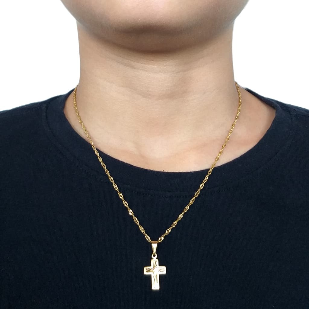 Corrente colar Masculino infantil c 20 camada ouro 18k com garantia