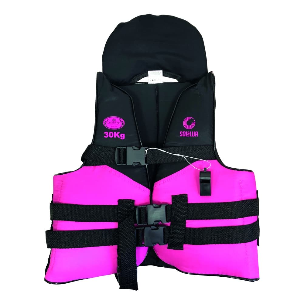 Colete Salva Vidas Boia Infantil Piscina Rosa 10 15 20 30 40 e 50kgs