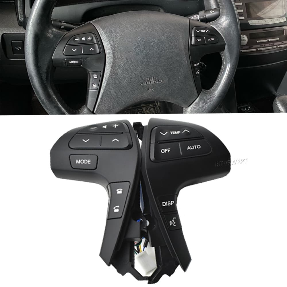 Interruptor De Botão De Controle De Áudio Do Volante De Alta Qualidade Para TOYOTA HILUX/VIGO/COROLLA/CAMRY/HIGHLANDER/INNOVA 84250-06180