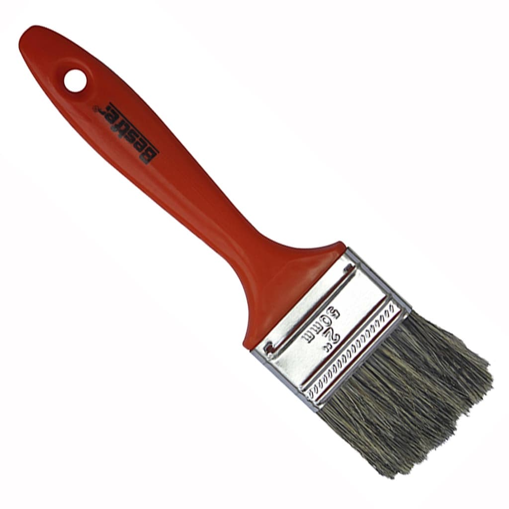 Kit 12 Pincel Trincha 2 Polegadas Cerda Gris Pintura Atacado