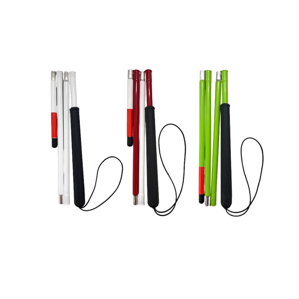 Bengala Dobrável Guia Alumínio P/ Deficiente Visual Cegos