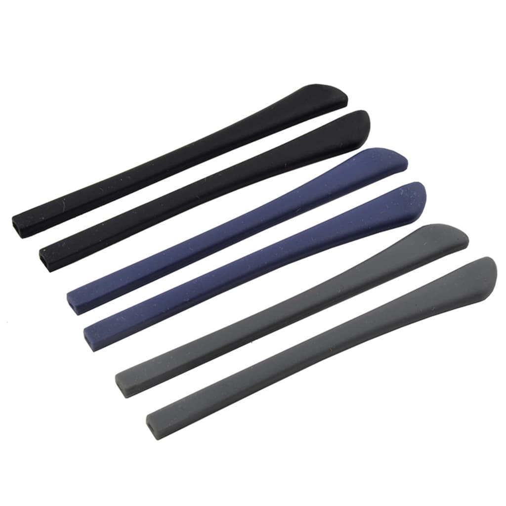 Capa protetora de silicone para perninha de oculos, terminal antiderrapante para oculos de grau 1 par