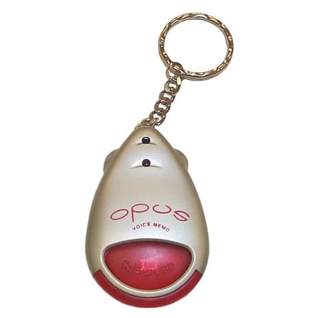 Mini Gravador De Voz Digital De Até 10 Segundos Chaveiro Portátil - Opus
