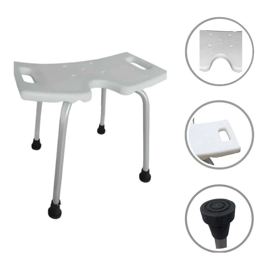 Banqueta Cadeira De Banho Higiênica Para Idoso Até 170kg Alo