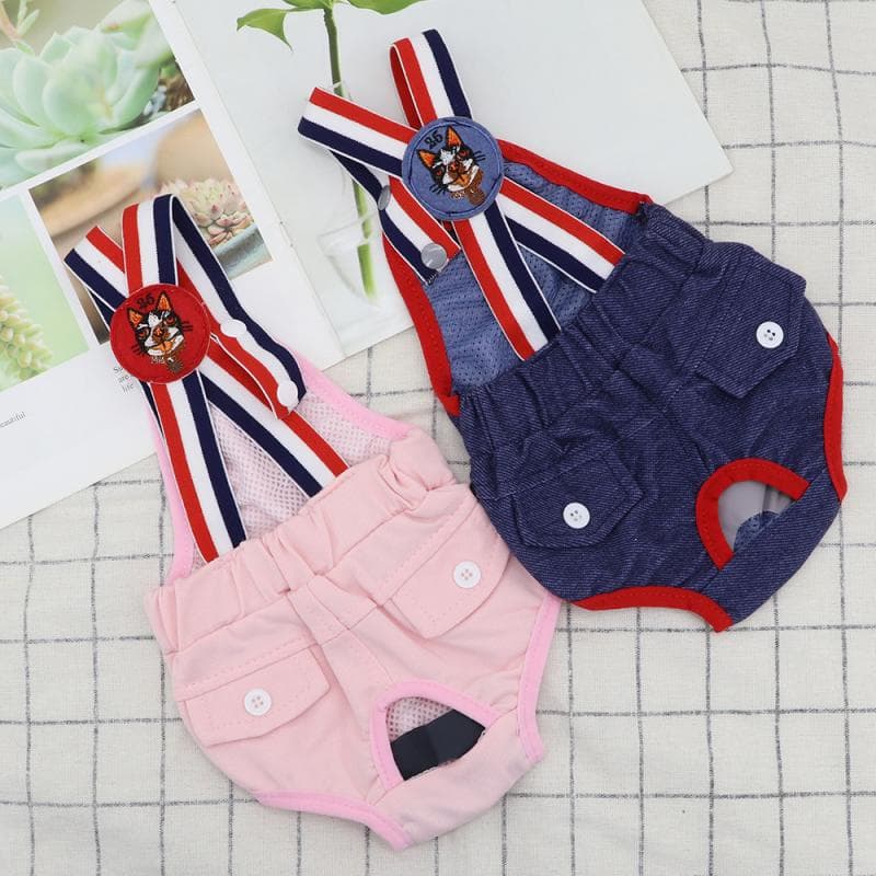 Calças Fisiológicas Para Animais De Estimação Laváveis Fêmeas Cães Fraldas Sanitárias Calcinhas Roupas Íntimas Produtos