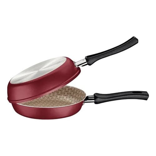 Omeleteira Antiderrapante Loreto Vermelha 20cm Tramontina