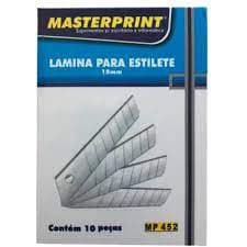 Kit Lâmina Para Estilete 18mm MP 452 Caixa com 100 unidades Masterprint
