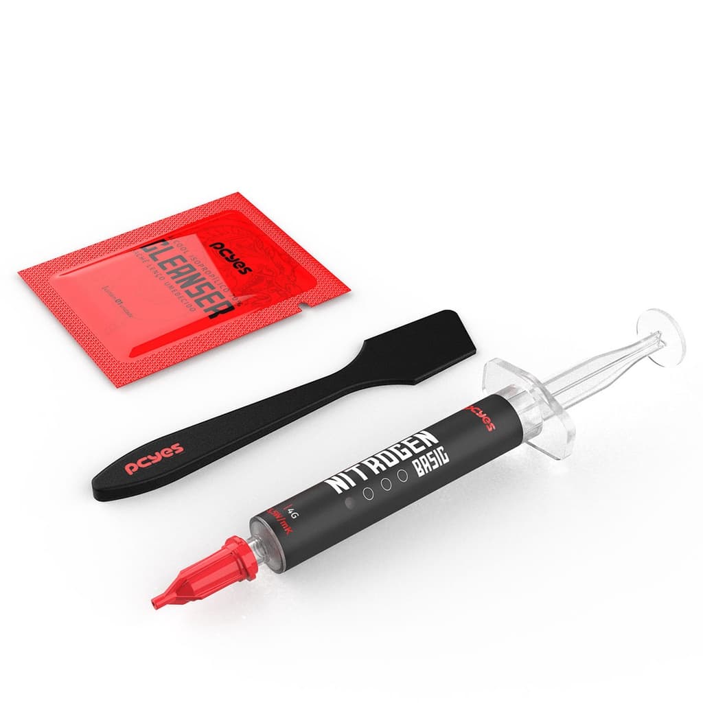 PASTA TERMICA ALTA PERFORMACE PRATA PCYES NITROGEN COM ESPATULA PAZINHA 4G 5,5WMK COR CINZA PRATA