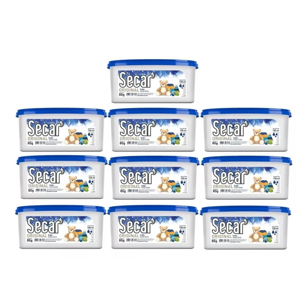10 unid Anti Mofo Desumidificador Secar Original Kids 80g