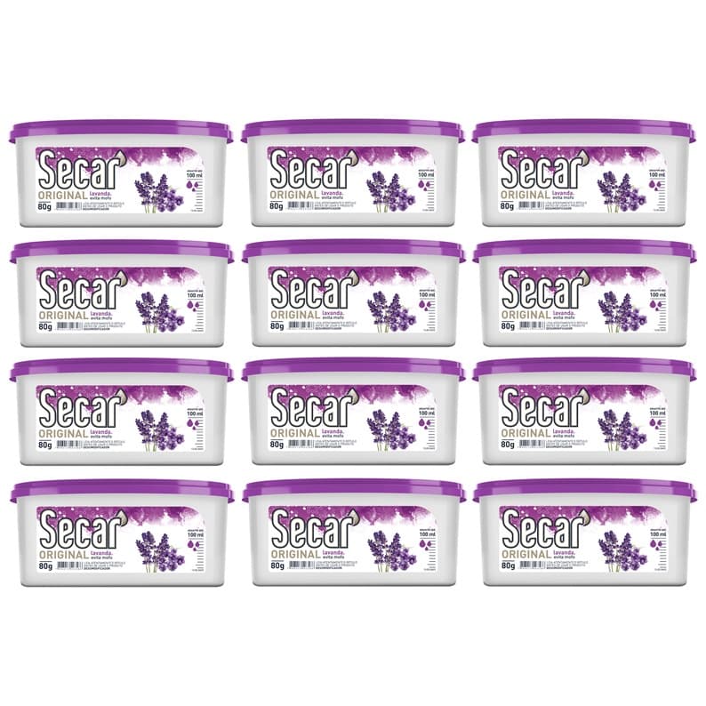12 unid Anti Mofo Desumidificador Secar Original Lavanda 80g
