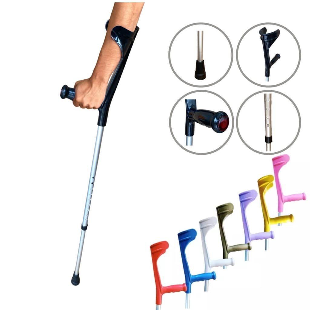 Bengala Muleta Regulável Altura Braço Colorida Várias Cores