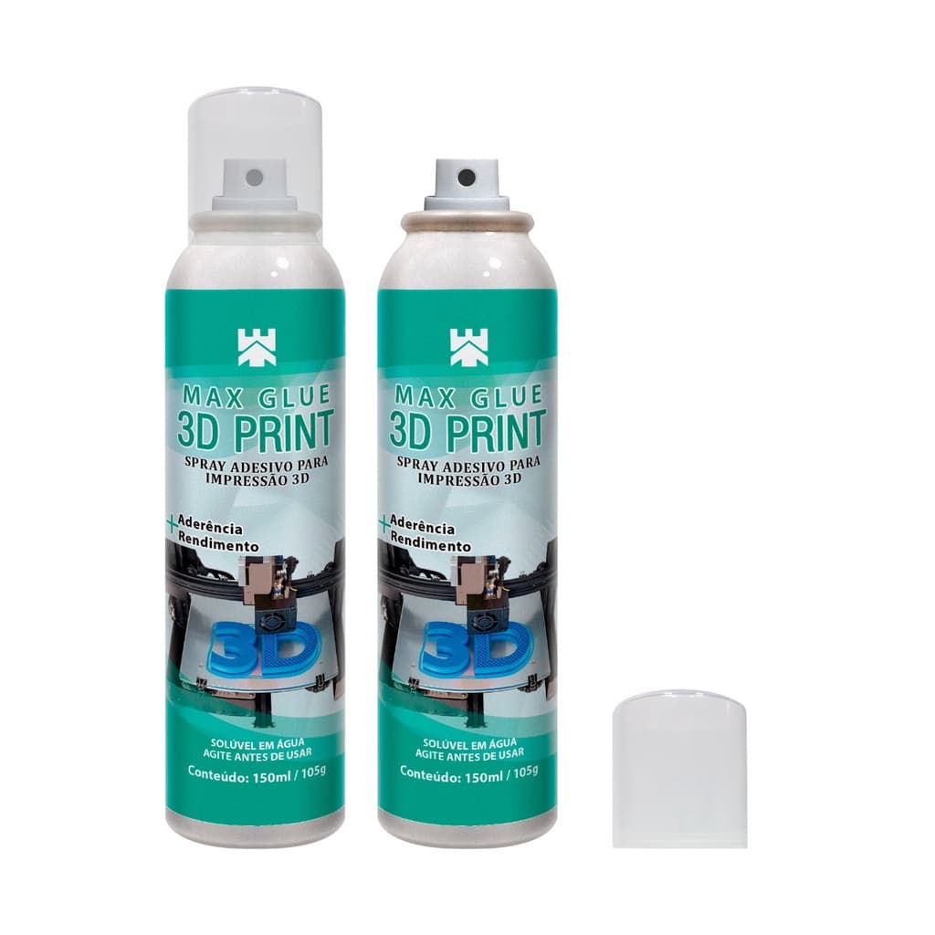 Kit 2 Adesivos de Impressão 3D 150ml/105g - Max Glue Print