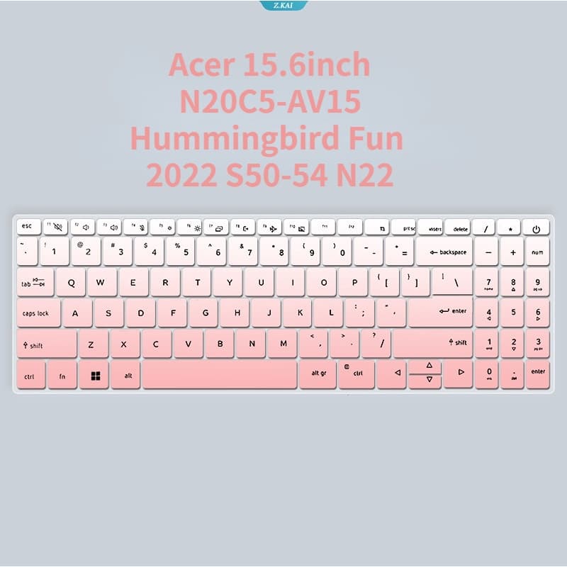 Capa De Teclado Para ACER N20C5-AV15 Hummingbird Fun 2022 S50-54 N22 Máscara Protetora De Silicone Adequada Filme Transparente TPU De 15.6 " [ZK]