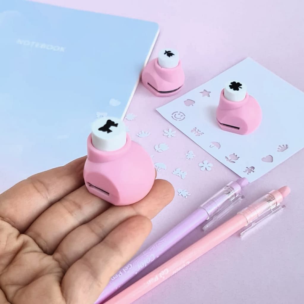 Cortador Mini Furador Modelador De Papel Para Fazer Cartões Scrapbooking - Papelaria Criativa