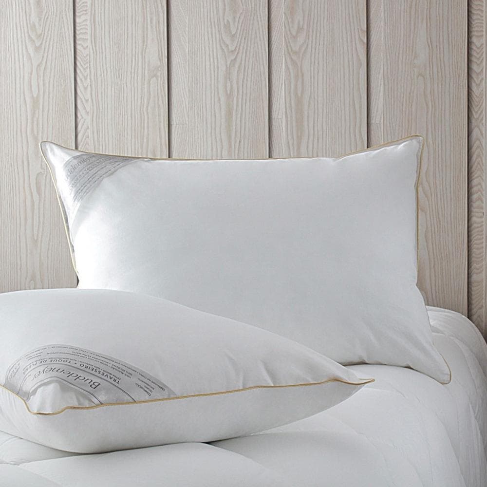 Kit c/ 2 Travesseiros Buddemeyer Toque De Pluma 100% Algodão 233 Fios Antialérgico Extra Macio