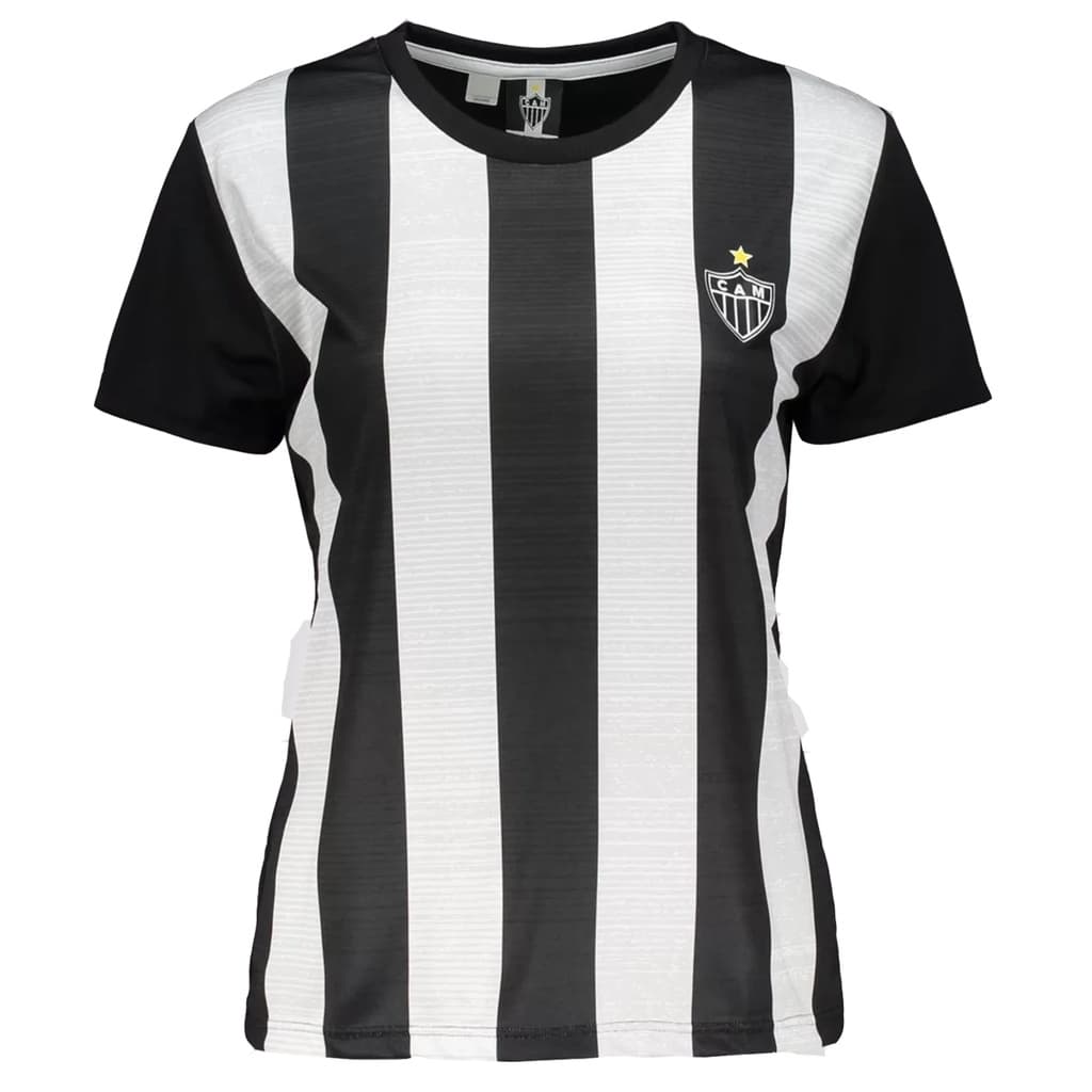 Camisa Atletico Mineiro Feminina Wag Oficial Babylook 