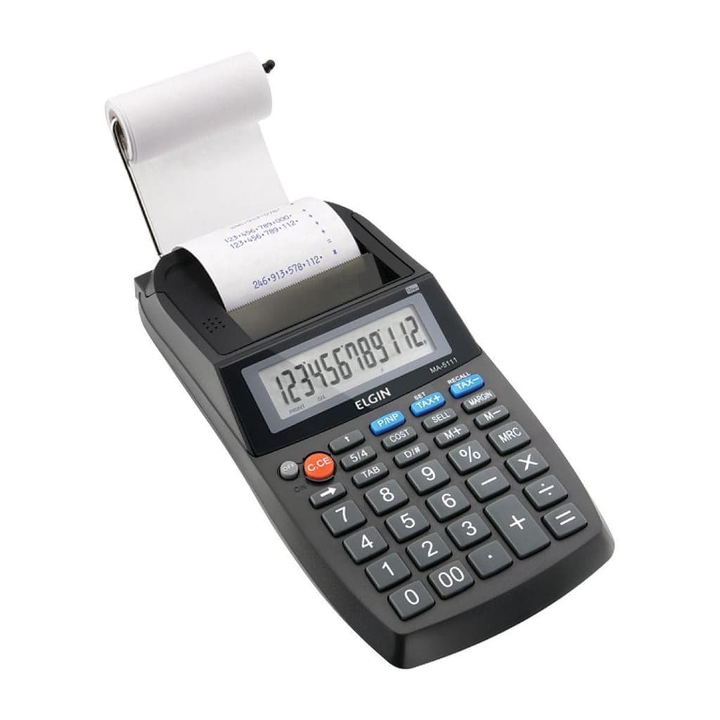 Calculadora Elgin compacta com bobina 12 dígitos MA-5111 42MA51110000
