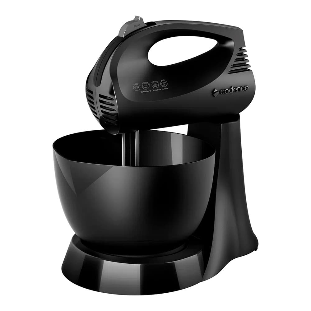 Batedeira Com Pedestal Cadence Jolie BAT401 3,5 Litros 3 Velocidades Batedores Inox