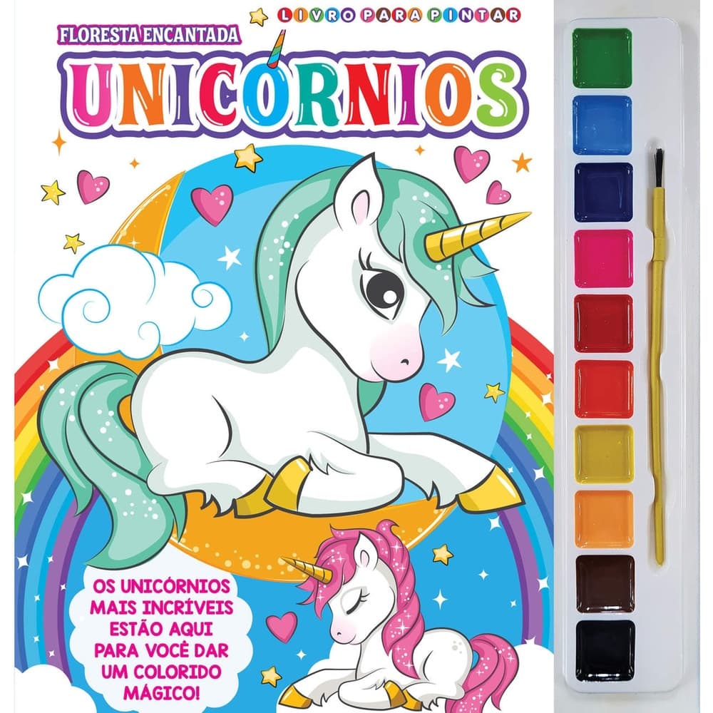 Floresta Encantada Livro para Pintar com Aquarela