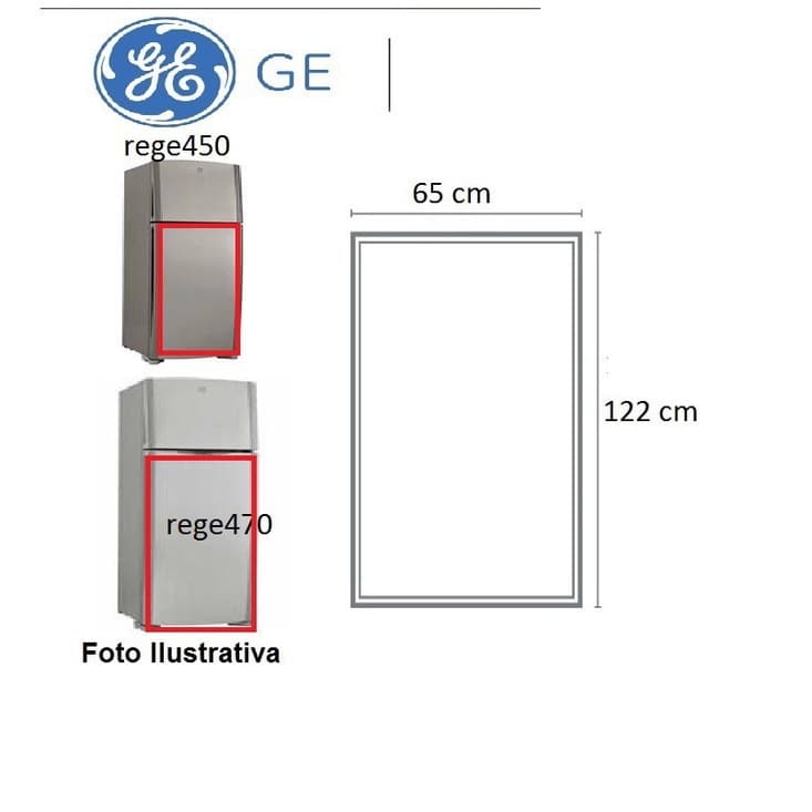 Borracha Da Geladeira Rege450/470 - Ge450/470