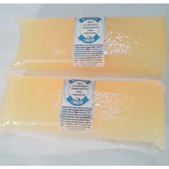 2 BASES GLICERINADAS TRANSPARENTE para sabonetes artesanais